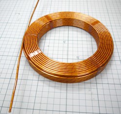 A coil in a copper tube like a pipe(tube) insulated with Kapton, etc.!!