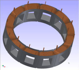 コイルモデリング 集中巻　 ステーターコイル
